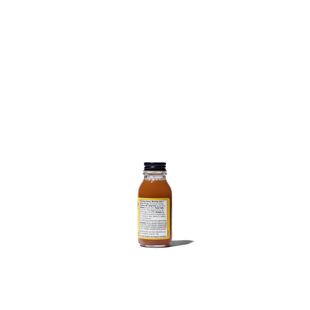 slide 2 of 3, Bragg Organic Pineapple Cayenne Apple Cider Vinegar Probiotic Shot, 2 fl oz