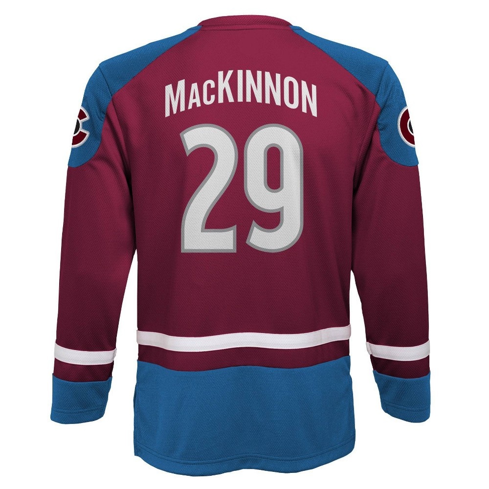 slide 3 of 3, NHL Colorado Avalanche Nathan MacKinnon Boys' Jersey - XL, 1 ct