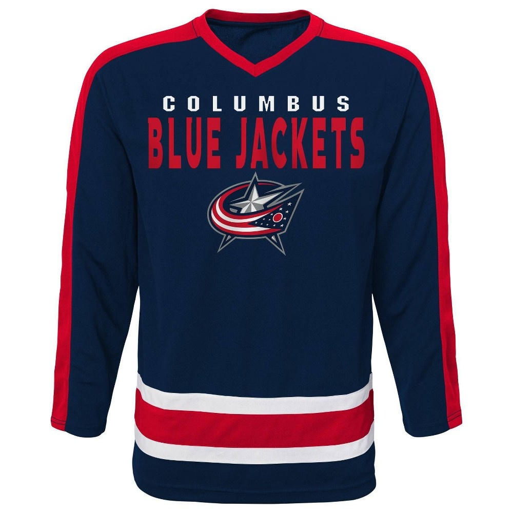 slide 2 of 3, NHL Columbus Blue Jackets Boys' Jersey - XL, 1 ct