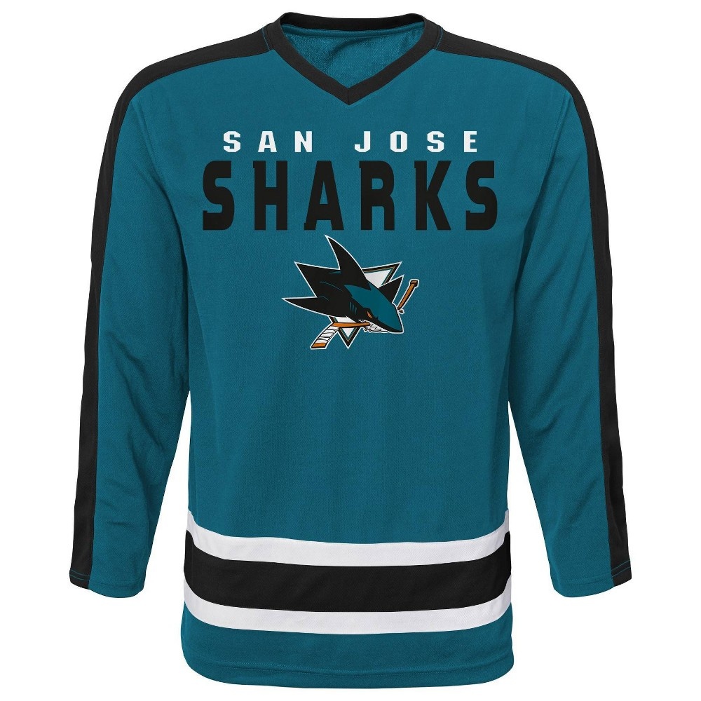 slide 2 of 3, NHL San Jose Sharks Boys' Jersey - XL, 1 ct