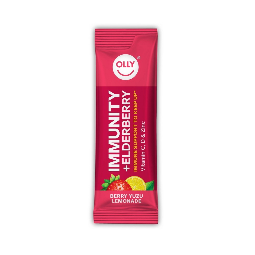 slide 4 of 6, OLLY Immunity + Elderberry Supplement - Berry Yuzu Lemonade - 10ct, 10 ct