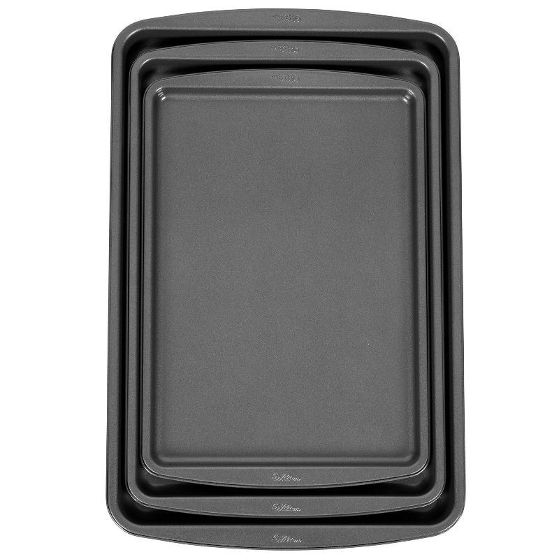 slide 6 of 7, Wilton Ultra Bake Pro 3pc Cookie Sheet Set, 3 ct