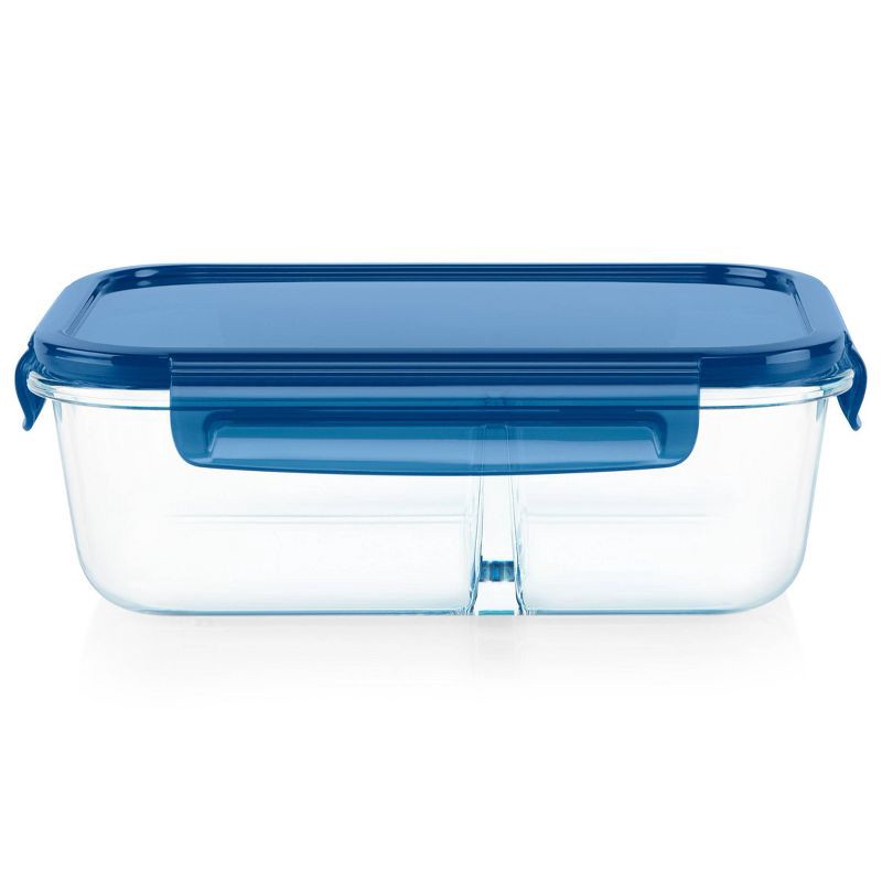 slide 1 of 5, Pyrex MealBox 5.5 Cup Rectangular Glass Food Storage, 1 ct
