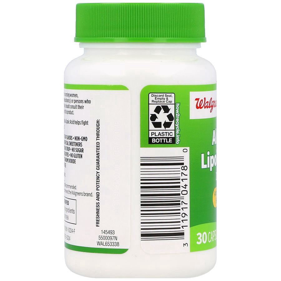 slide 2 of 5, Walgreens Alpha Lipoic Acid 200 mg Capsules, 30 ct