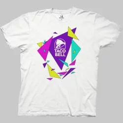 Men's Taco Bell Short Sleeve Graphic Crewneck T-Shirt - White XXL