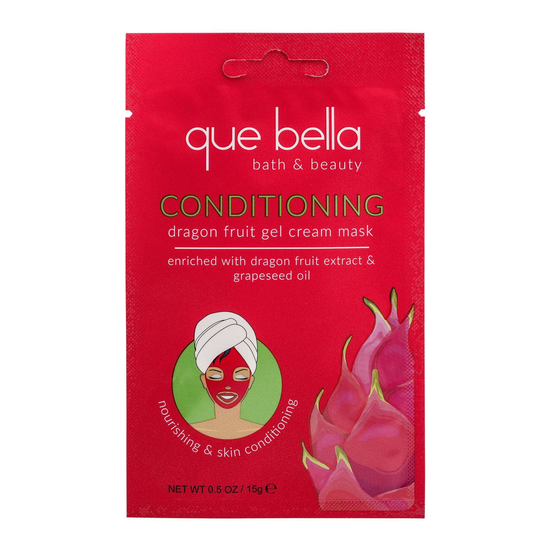 slide 1 of 3, Que Bella Dragon Fruit Gel Cream Mask, 0.5 oz