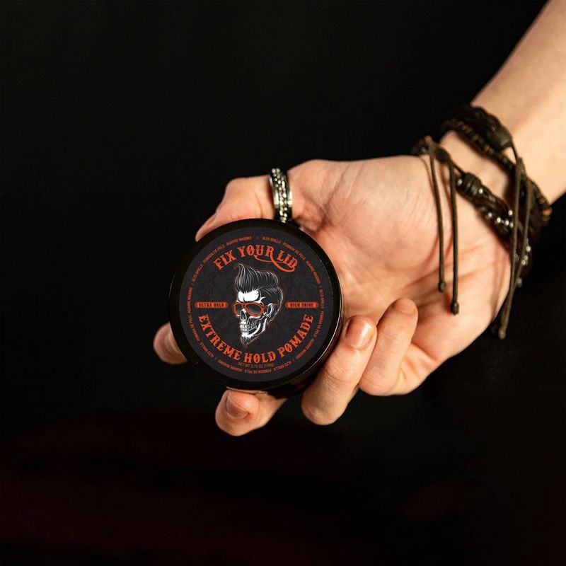 slide 5 of 7, Fix Your Lid Extreme Hold Pomade 3.75oz, 3.75 oz