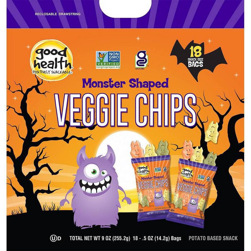 slide 1 of 3, Good Health Monster Veggie Treats - 9oz/18ct, 18 ct; 9 oz