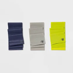 Flat Band Kit Blue - All In Motion™: Medium Resistance, Total Body Workout, Latex