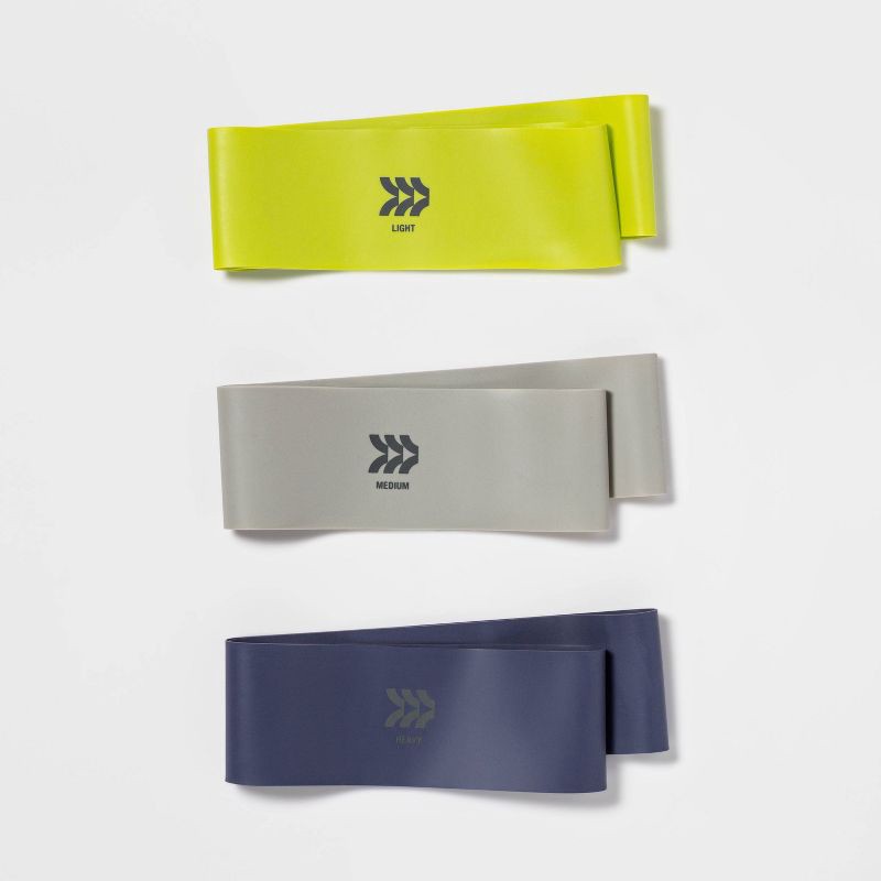 slide 1 of 3, Loop Band Kit Blue - All In Motion™: Latex Resistance Bands for Legs & Arms, 1 ct