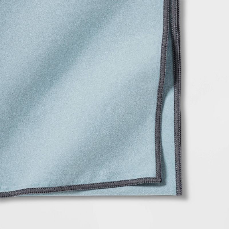 slide 3 of 3, Yoga Hand Towel Blue - All In Motion™: Polyester Sports Accessory, 1 ct
