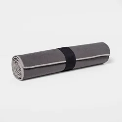 Yoga Mat Towel Gray- All In Motion™: Polyester Sports Accessory
