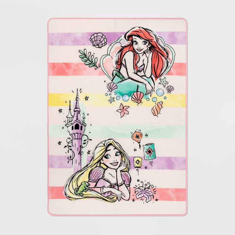 slide 1 of 5, Disney Princess Fairytale Friends Kids' Blanket, 1 ct