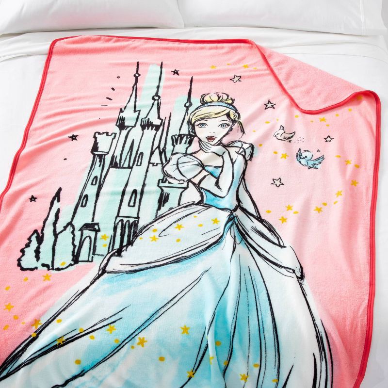 slide 2 of 5, Disney Princess Midnight Dreams Kids' Throw, 1 ct