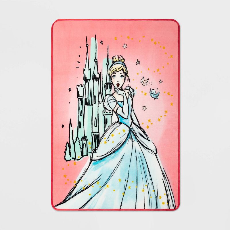 slide 1 of 5, Disney Princess Midnight Dreams Kids' Throw, 1 ct