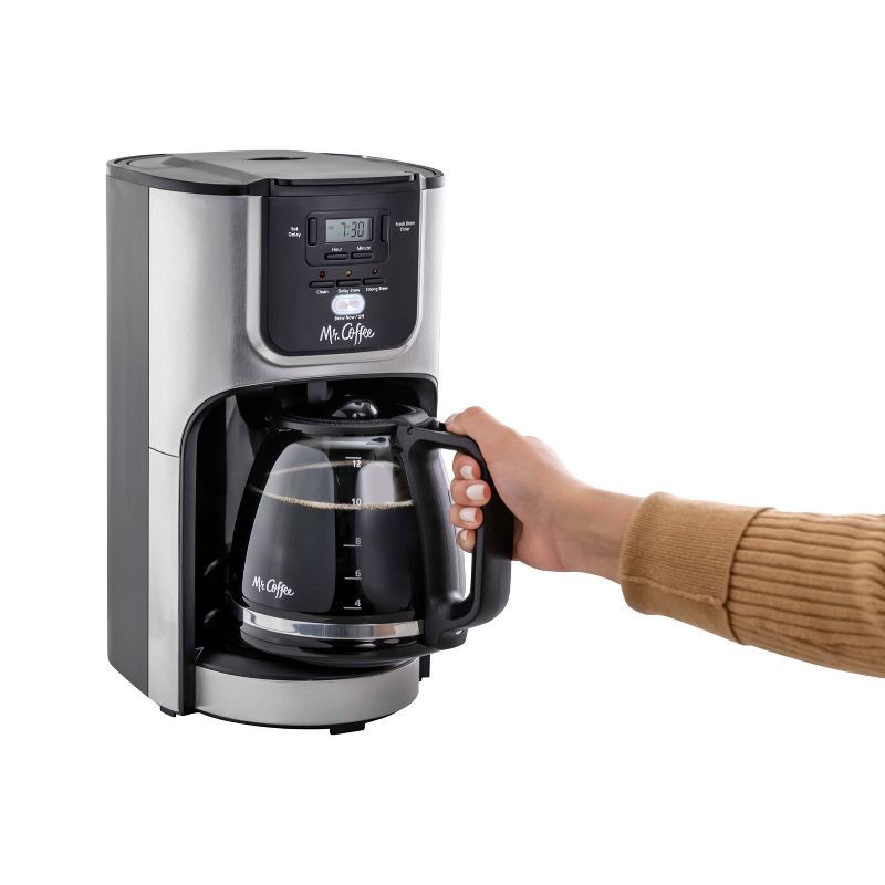 Mr. Coffee Rapid Brew 12Cup Programmable Coffee Maker Silver 1 ct