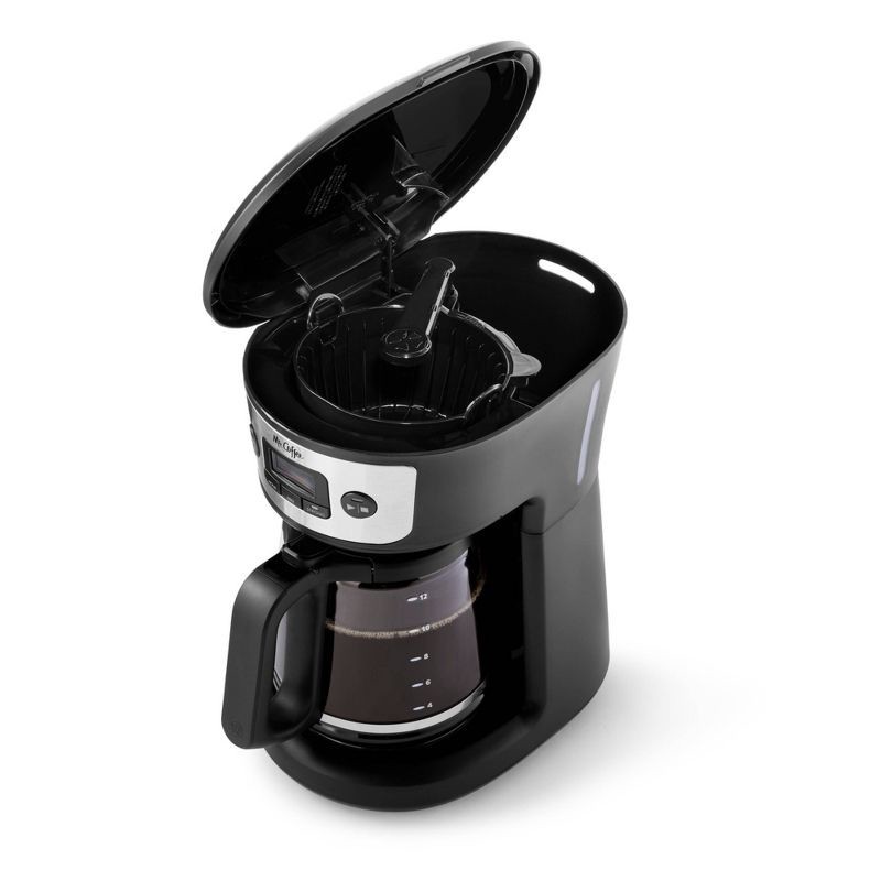 slide 3 of 5, Mr. Coffee 12-Cup Programmable Coffee Maker - Black/Stainless Steel, 1 ct