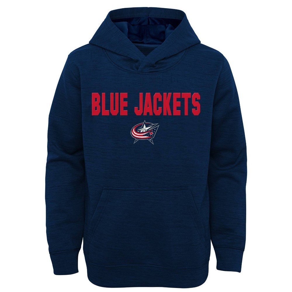 slide 2 of 3, NHL Columbus Blue Jackets Boys&#39; Goal Scorer Poly Hoodie - XL, 1 ct