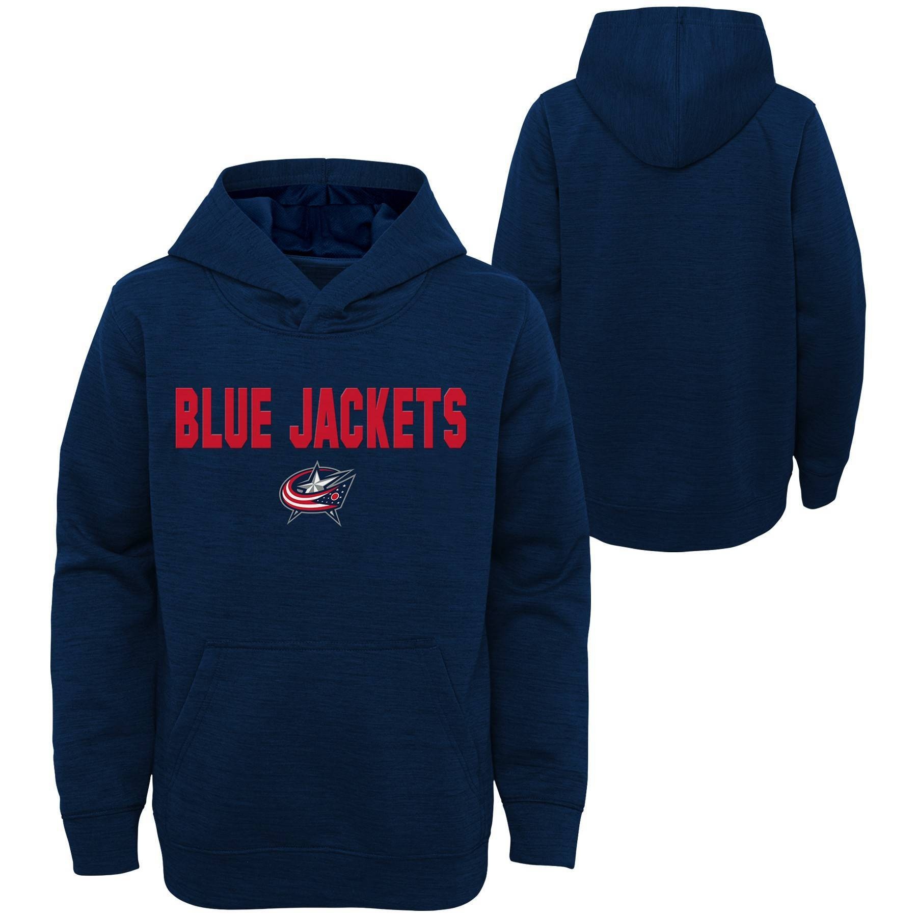 slide 1 of 3, NHL Columbus Blue Jackets Boys&#39; Goal Scorer Poly Hoodie - XL, 1 ct