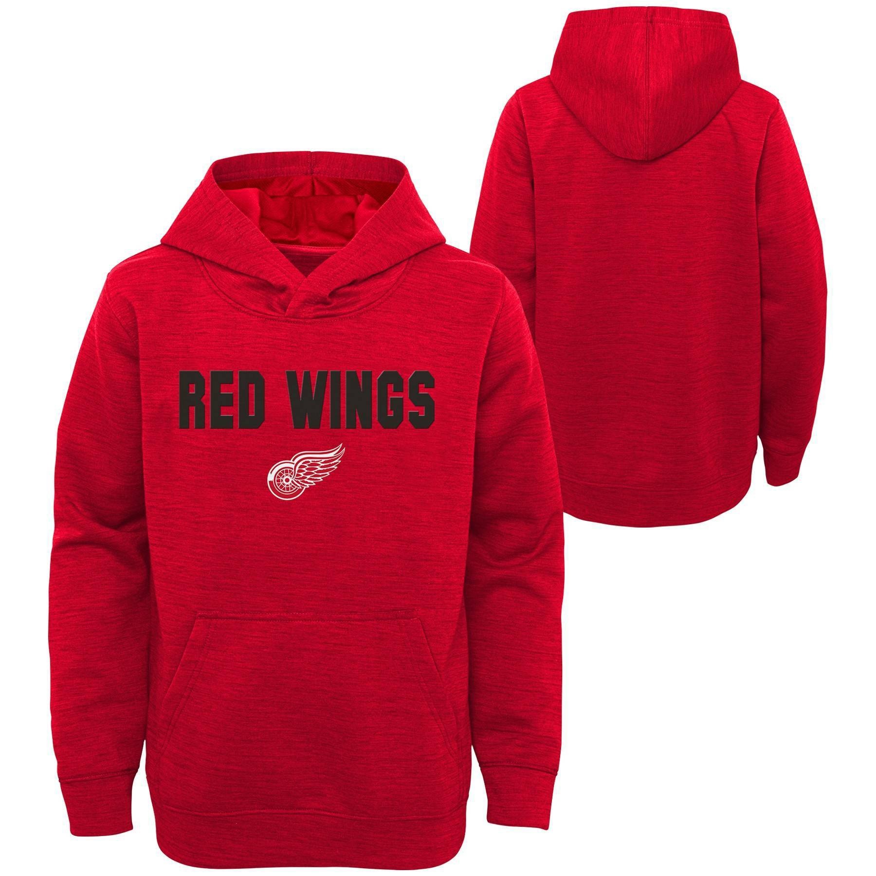 slide 1 of 3, NHL Detroit Red Wings Boys&#39; Goal Scorer Poly Hoodie - XL, 1 ct