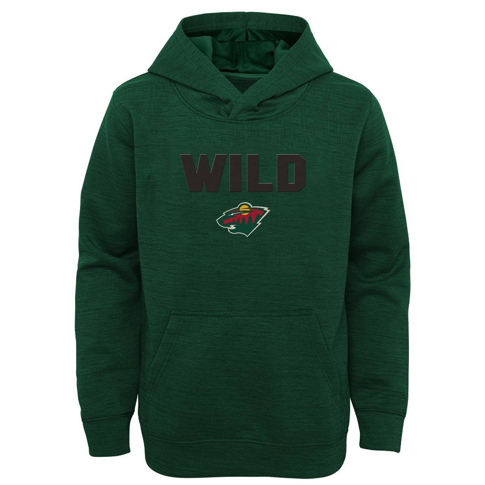 Nhl Minnesota Wild Boys' Poly Fleece Hooded Sweatshirt - Xl : Target