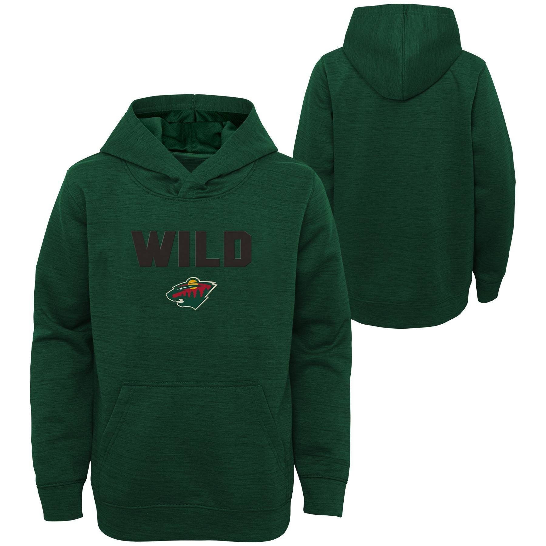 slide 1 of 3, NHL Minnesota Wild Boys' Goal Scorer Poly Hoodie - XL, 1 ct