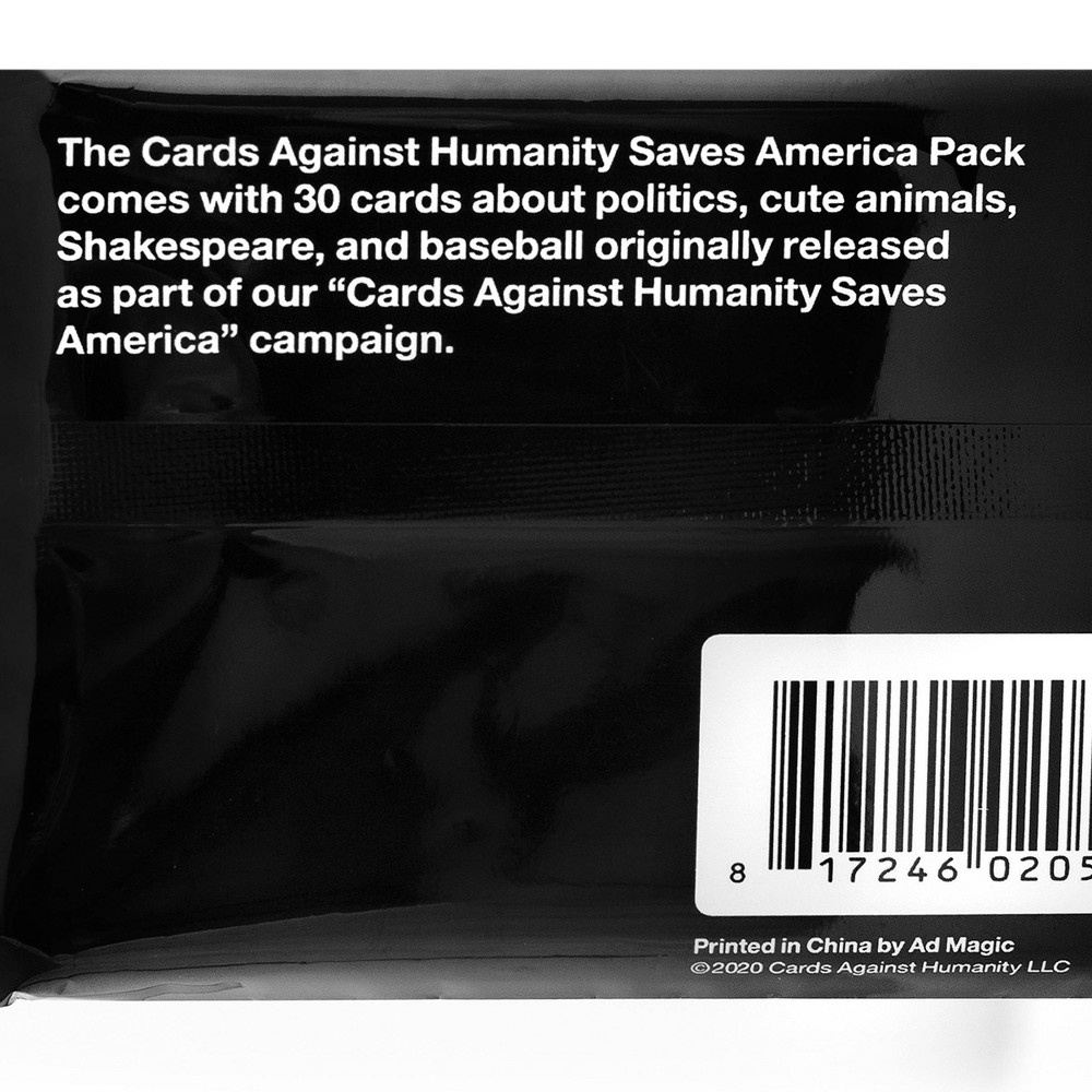 slide 2 of 5, Cards Against Humanity Saves America Pack Card Game, 1 ct