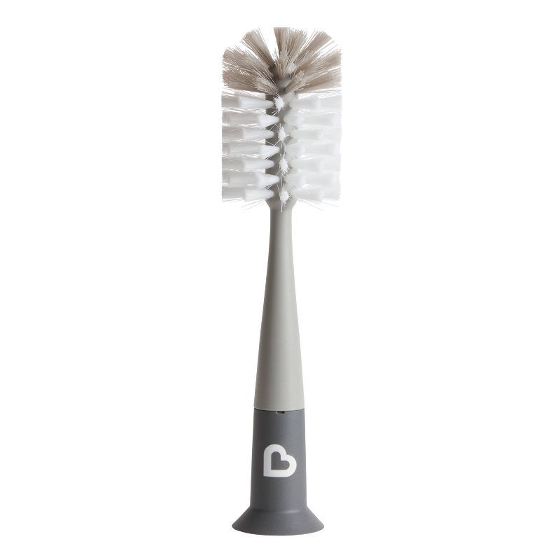 slide 4 of 7, Munchkin Bristle Bottle Brush - Gray, 1 ct