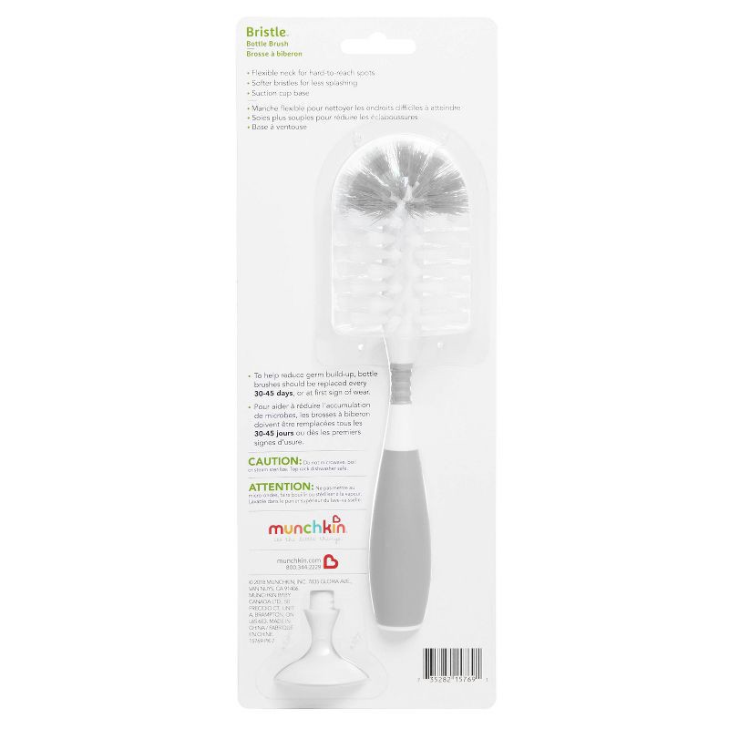 Munchkin Bristle Bottle Brush - Gray