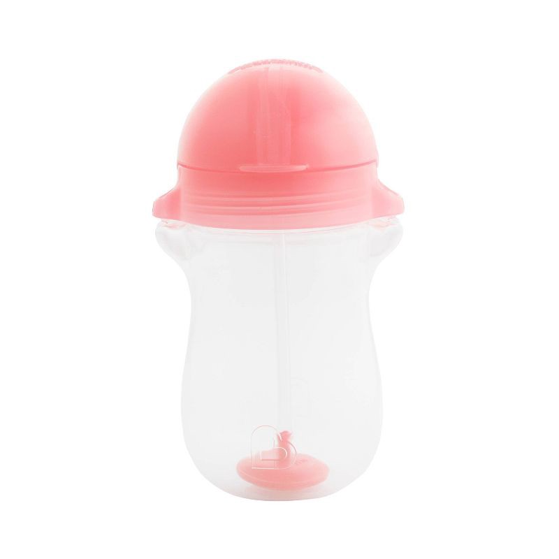 slide 3 of 5, Munchkin Click Lock Weighted Straw Cup - 10oz - Pink, 10 oz