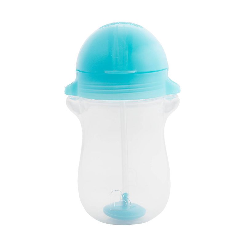 slide 3 of 5, Munchkin Click Lock Weighted Straw Cup - 10oz - Blue, 10 oz