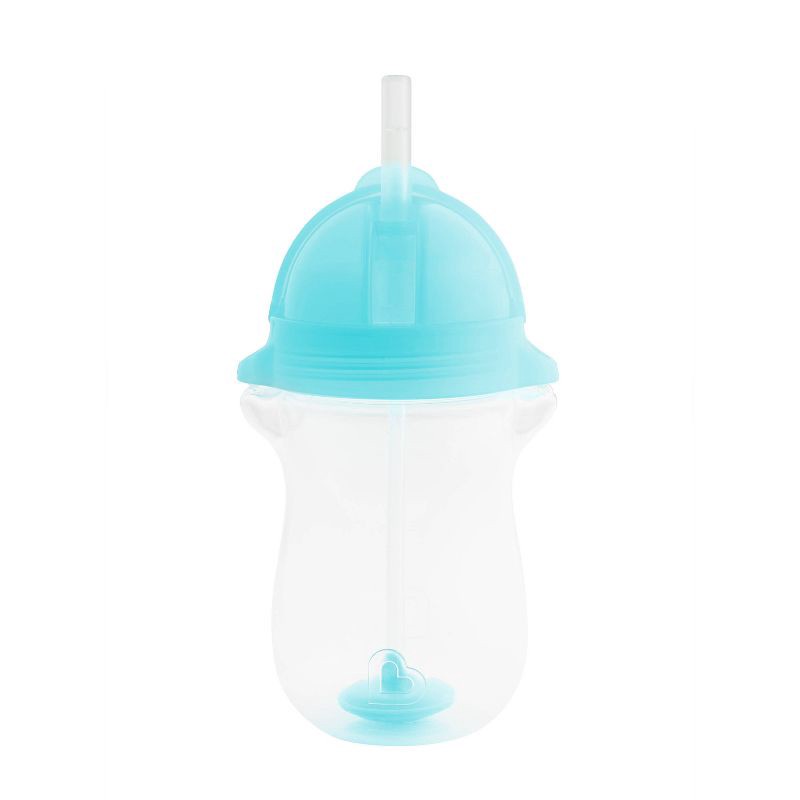 slide 1 of 5, Munchkin Click Lock Weighted Straw Cup - 10oz - Blue, 10 oz