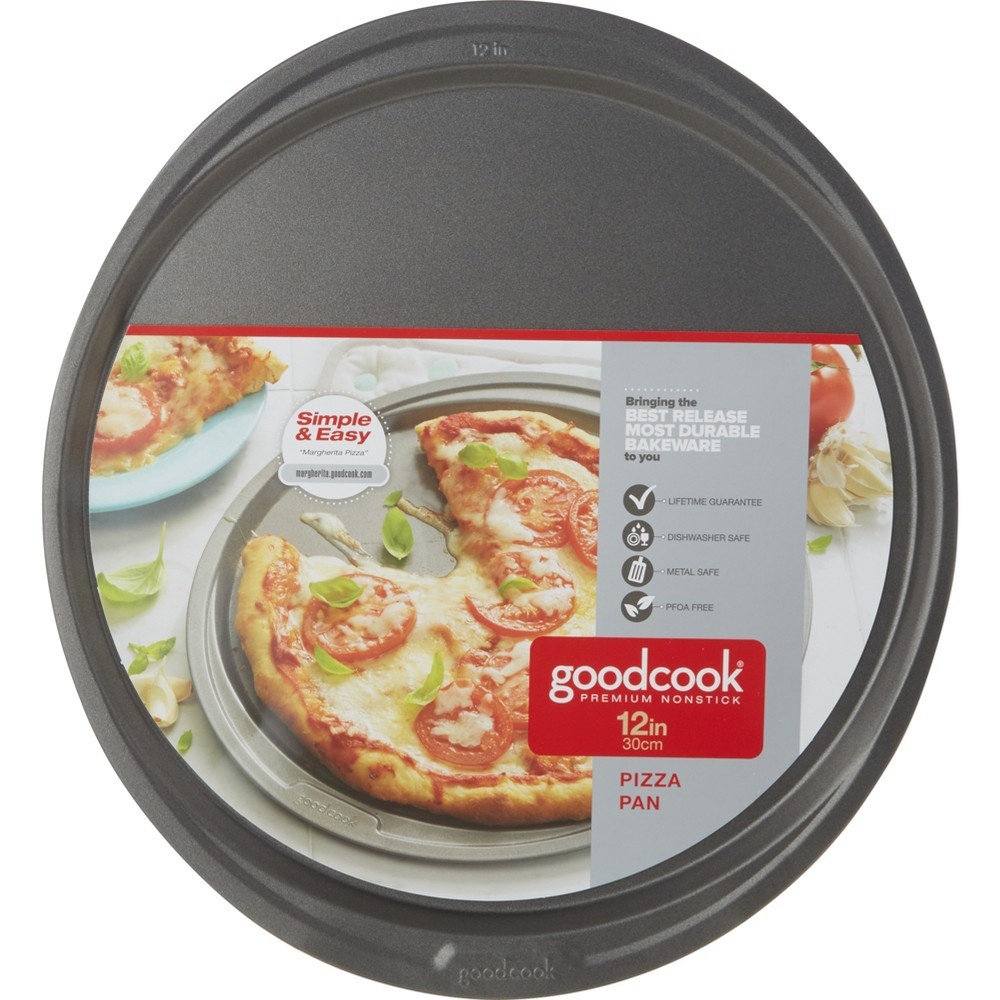 slide 6 of 6, GoodCook Ready Nonstick 12" Pizza Pan, 1 ct