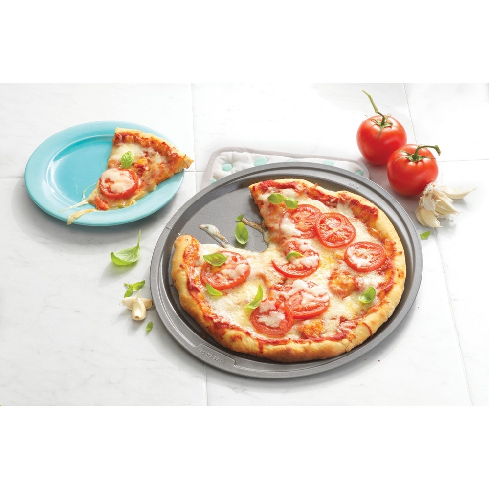 slide 5 of 6, GoodCook Ready Nonstick 12" Pizza Pan, 1 ct