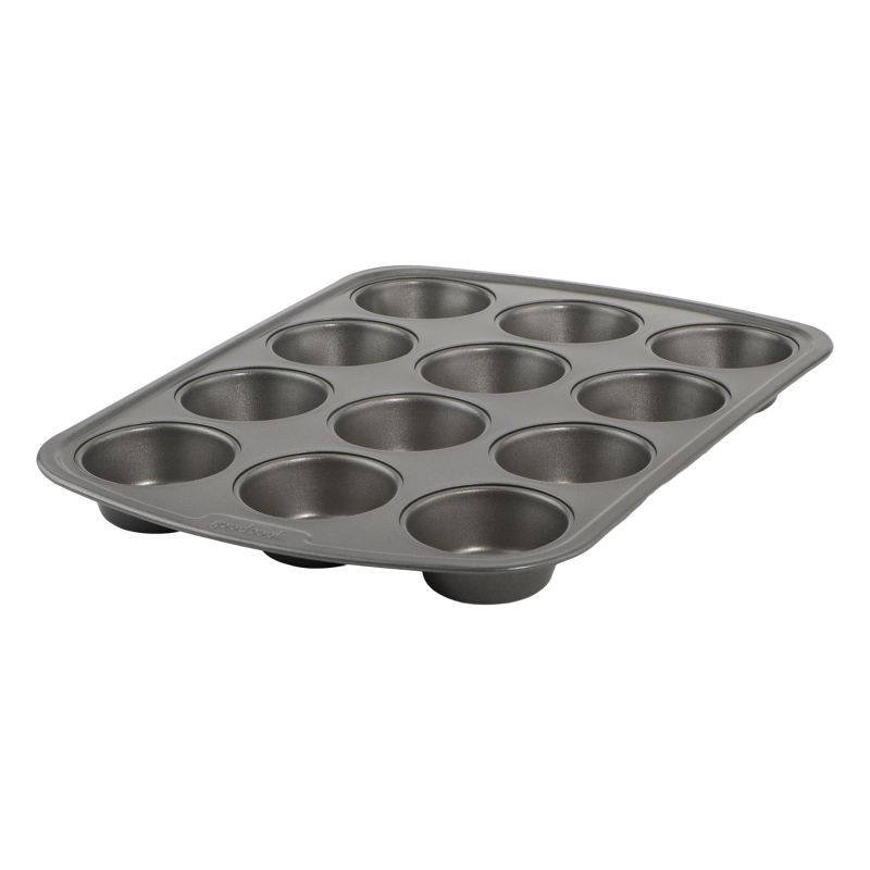 slide 3 of 7, GoodCook Ready Nonstick 12 Cup Muffin Pan, 1 ct