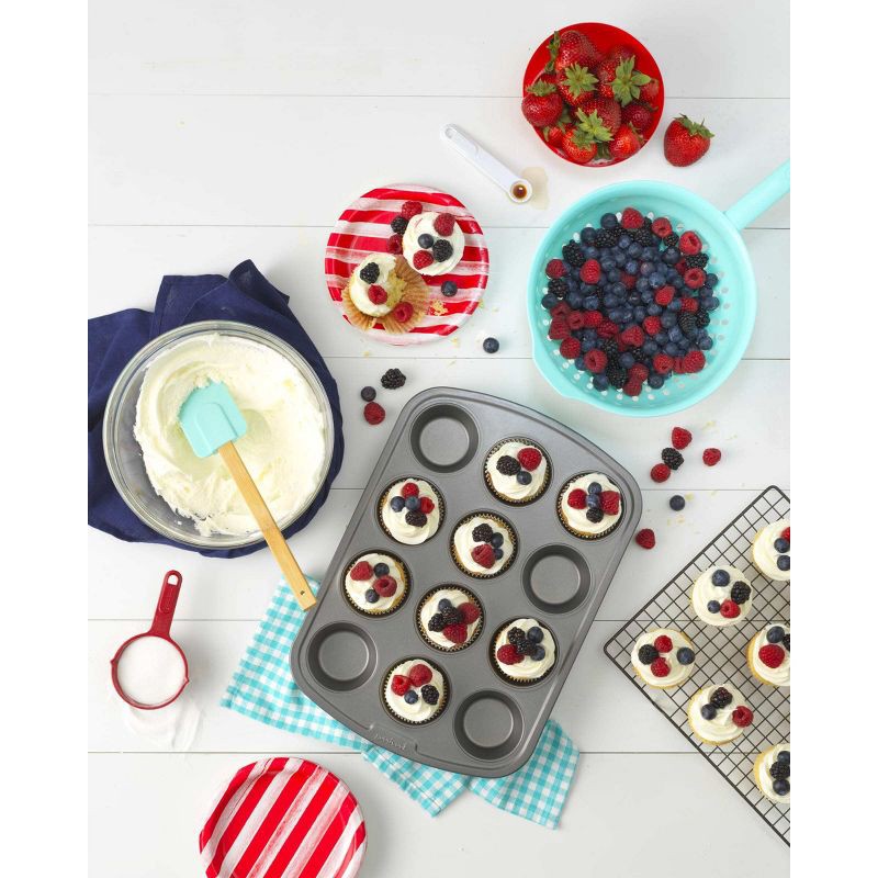 slide 6 of 7, GoodCook Ready Nonstick 12 Cup Muffin Pan, 1 ct