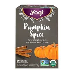 Yogi Pumpkin Spice Tea Bags - 16ct