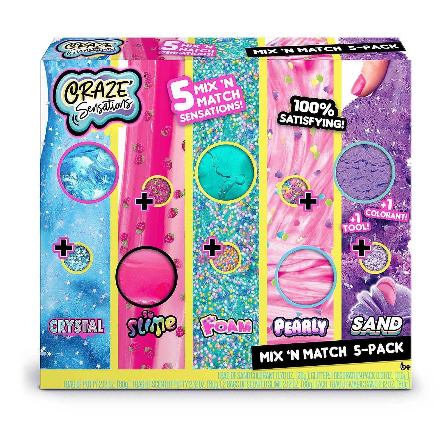 slide 1 of 3, Canal Toys Craze Sensations Mix'n Match Sensations, 5 ct