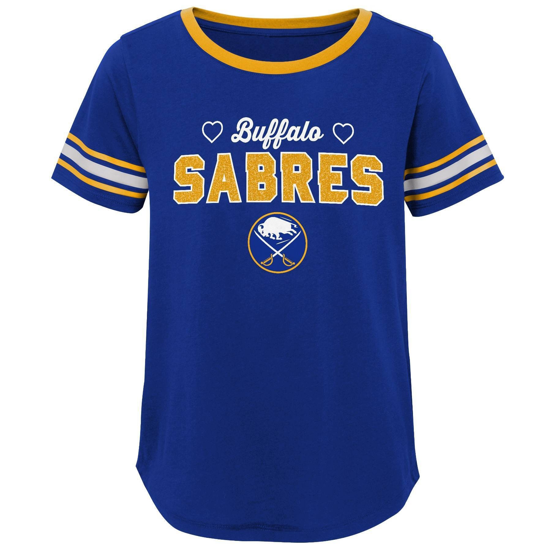 slide 1 of 1, NHL Buffalo Sabres Girls' Netminder Fashion T-Shirt - XL, 1 ct