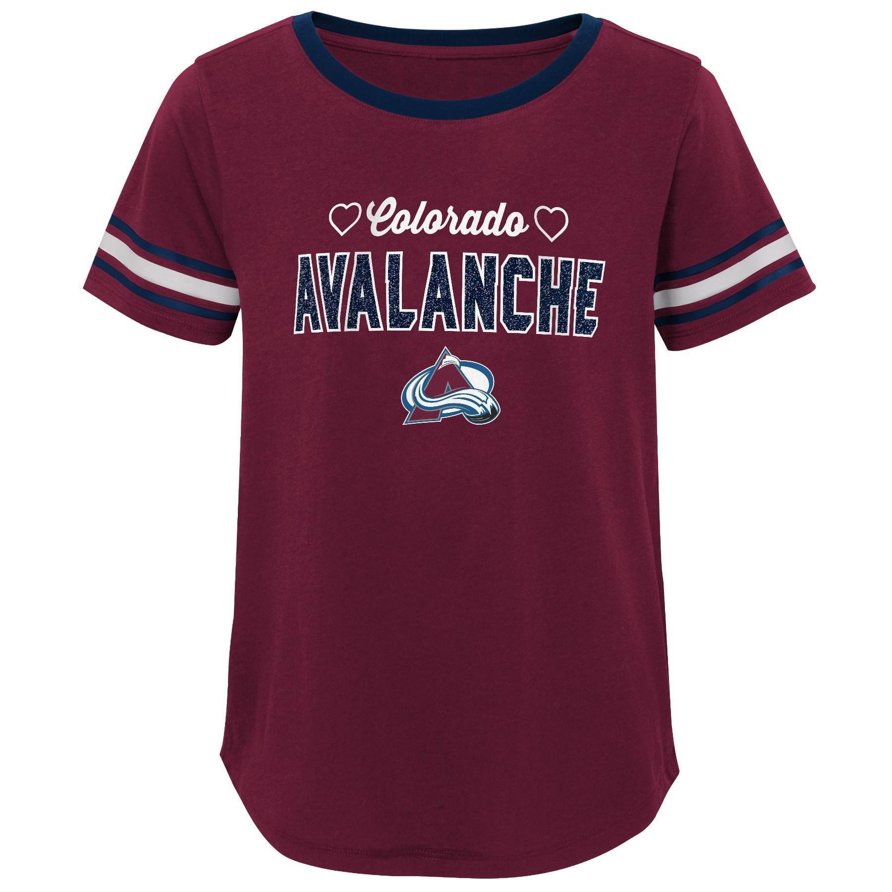 slide 1 of 1, NHL Colorado Avalanche Girls' Netminder Fashion T-Shirt - XL, 1 ct