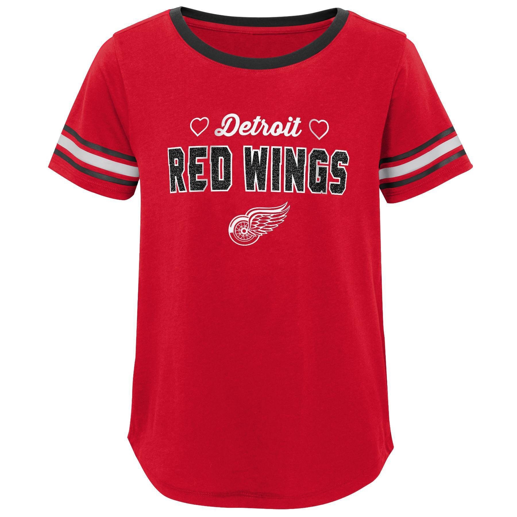 slide 1 of 1, NHL Detroit Red Wings Girls' Netminder Fashion T-Shirt - XL, 1 ct