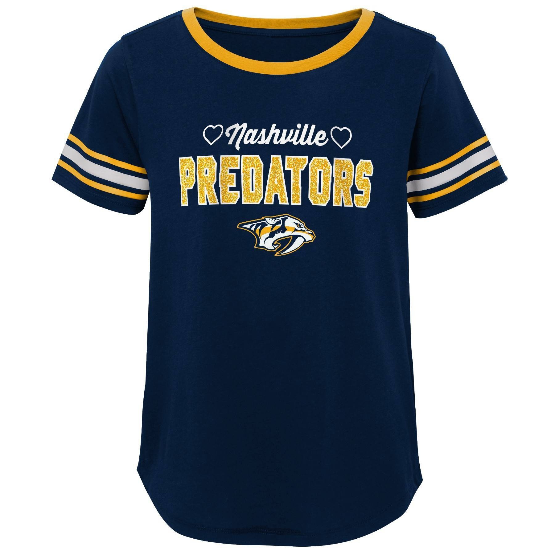 slide 1 of 1, NHL Nashville Predators Girls' Netminder Fashion T-Shirt - XL, 1 ct