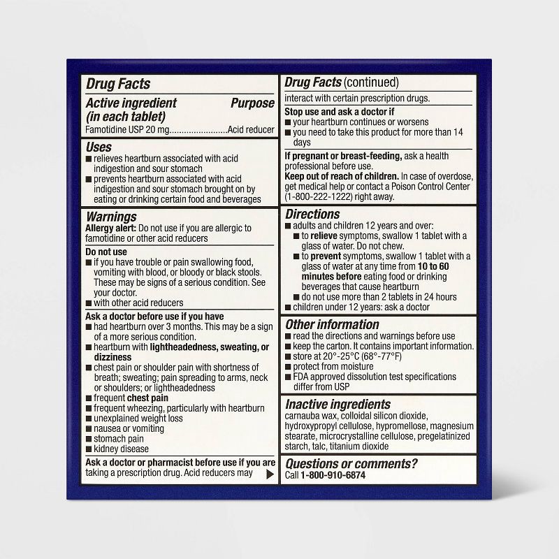 slide 3 of 6, Famotidine Max Strength Twin Pack - 100ct - up&up™, 100 ct