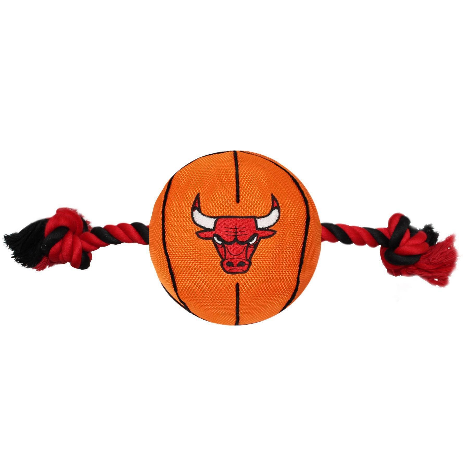 slide 1 of 1, NBA Chicago Bulls Basketball Rope Toy, 1 ct