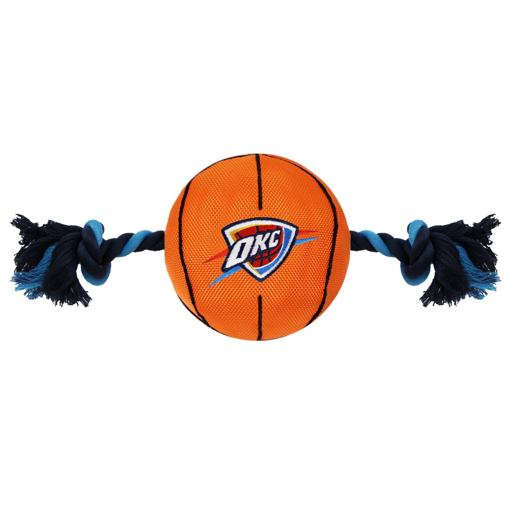 slide 1 of 1, NBA Oklahoma City Thunder Basketball Rope Toy, 1 ct