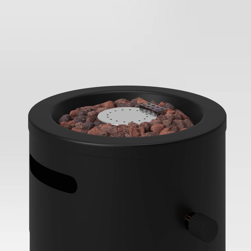 slide 2 of 4, 22" Round Metal Outdoor Column Fire Pit - Threshold™, 1 ct