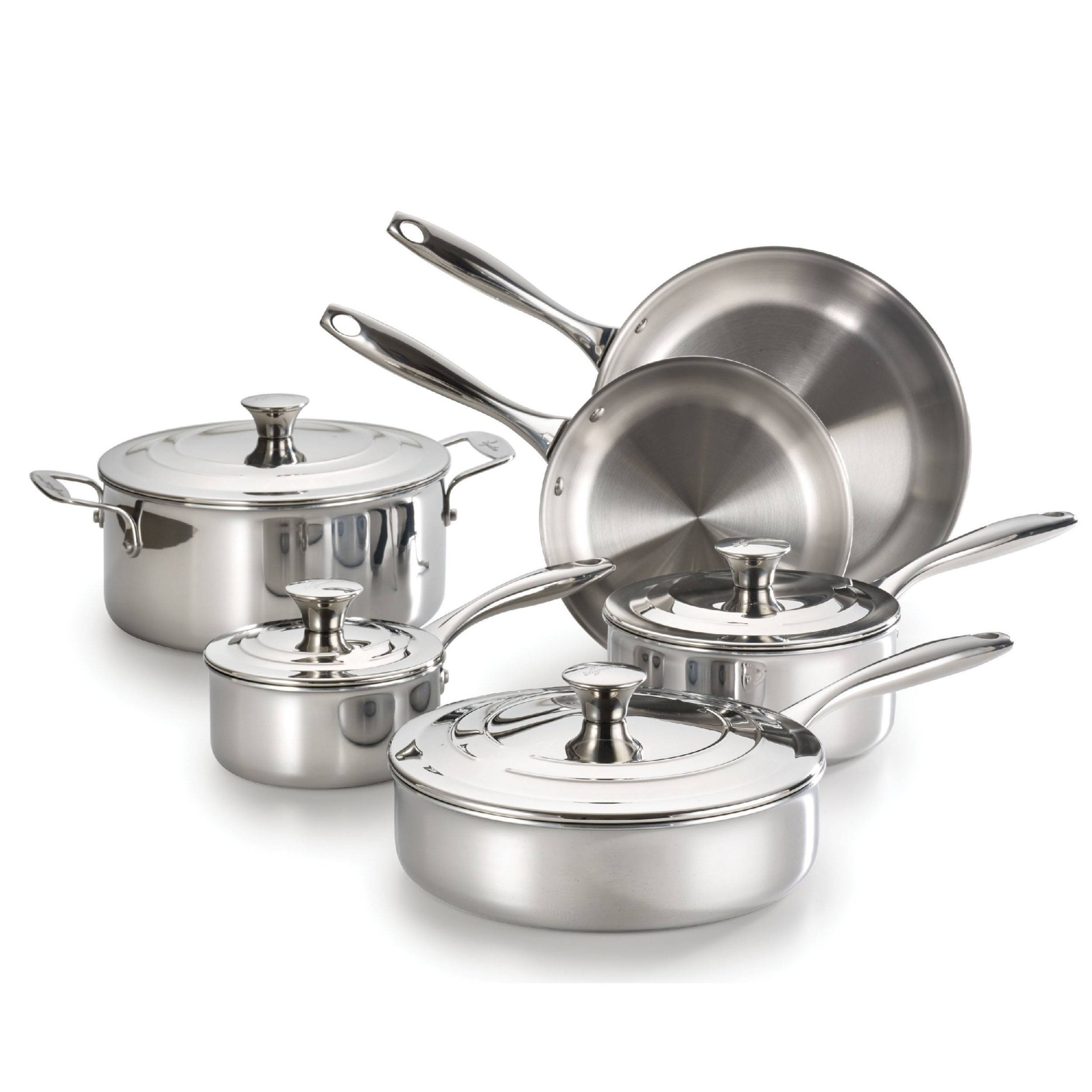 slide 1 of 10, Lagostina Expert Clad Cookware Set, 10 ct