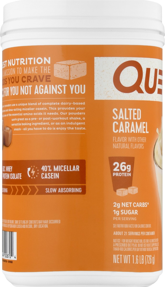 slide 7 of 9, Quest Salted Caramel Protein Powder, 1.6 lb