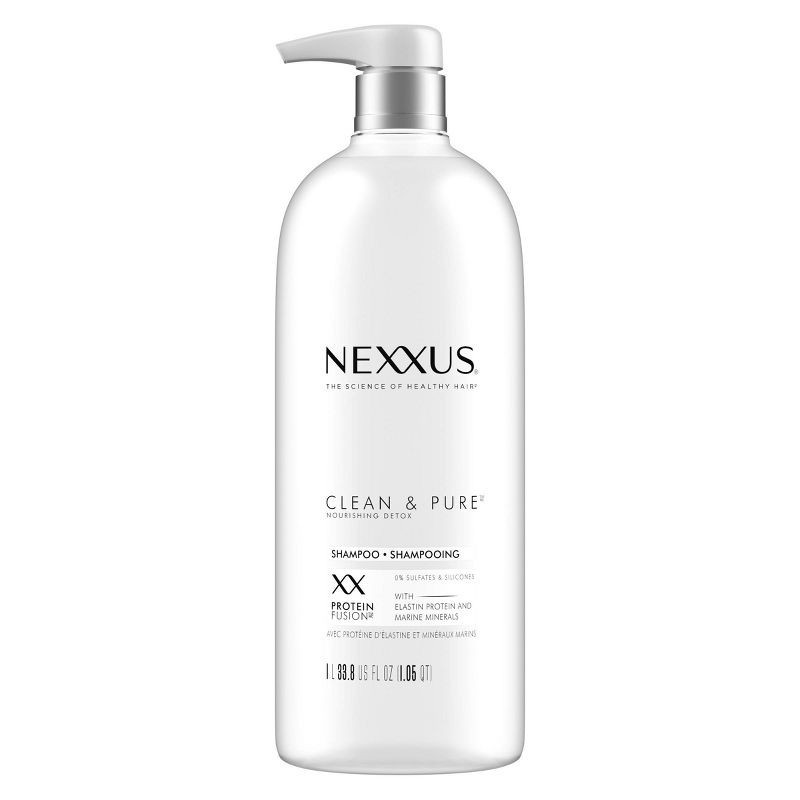 slide 2 of 6, Nexxus Clean & Pure Nourishing Detox Pump Shampoo - 33.8 fl oz, 33.8 fl oz
