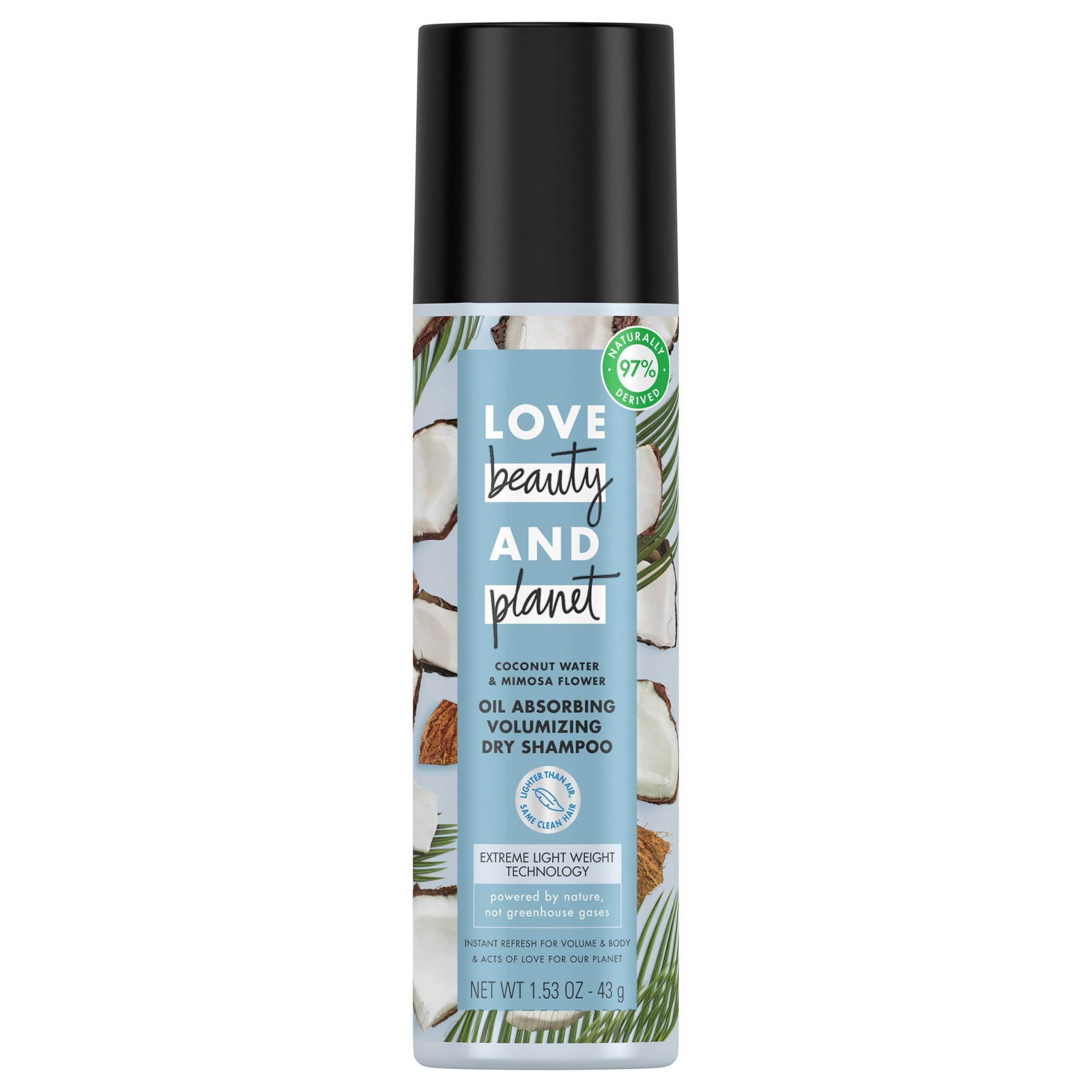 slide 1 of 4, Love Beauty and Planet Coconut Water Dry Shampoo, 1.53 oz